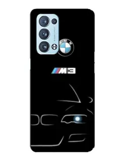 Чехол для OPPO Reno6 Pro Plus 5G с картинкой «Минималистичный принт BMW M3»