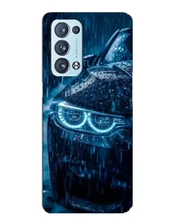 Чехол для OPPO Reno6 Pro Plus 5G с картинкой «BMW под дождем»
