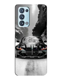 Чехол для OPPO Reno6 Pro Plus 5G с картинкой «BMW — акварельный дрифт»