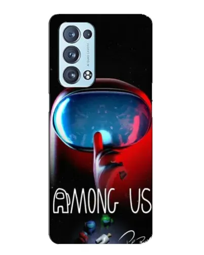Чехол для OPPO Reno6 Pro Plus 5G с картинкой «Красный импостер — макро» Чехол для OPPO Reno6 Pro Plus 5G с картинкой «Красный импостер — макро»