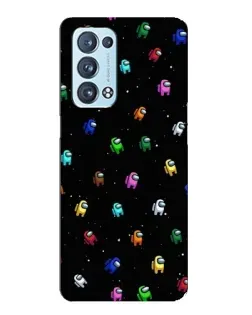 Чехол для OPPO Reno6 Pro Plus 5G с картинкой «Экипаж Among Us»