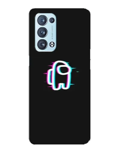 Чехол для OPPO Reno6 Pro Plus 5G с картинкой «Among Us неон» Чехол для OPPO Reno6 Pro Plus 5G с картинкой «Among Us неон»