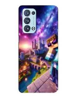 Чехол для OPPO Reno6 Pro Plus 5G с картинкой «Стив и космос»
