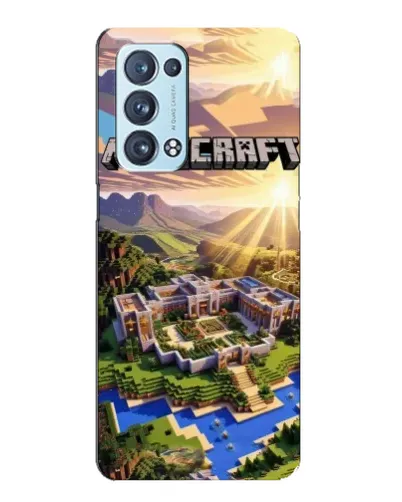 Чехол для OPPO Reno6 Pro Plus 5G с картинкой «Minecraft панорама»