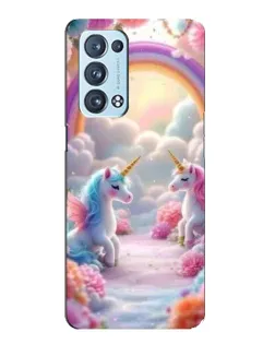 Чехол для OPPO Reno6 Pro Plus 5G с картинкой «Радуга и единороги» Чехол для OPPO Reno6 Pro Plus 5G с картинкой «Радуга и единороги»