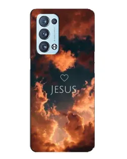 Чехол для OPPO Reno6 Pro Plus 5G с картинкой «Сияние Имени Jesus»