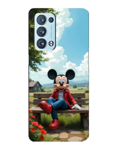 Чехол для OPPO Reno6 Pro Plus 5G с картинкой «Микки на скамейке» Чехол для OPPO Reno6 Pro Plus 5G с картинкой «Микки на скамейке»