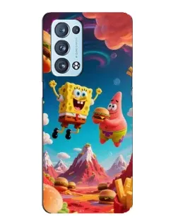 Чехол для OPPO Reno6 Pro Plus 5G с картинкой «Космический фастфуд»
