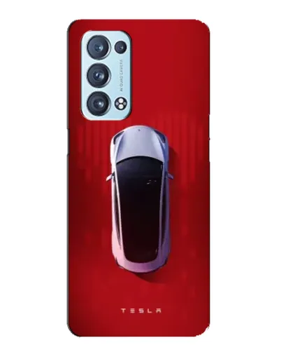 Чехол для OPPO Reno6 Pro Plus 5G с картинкой «Tesla Top View»