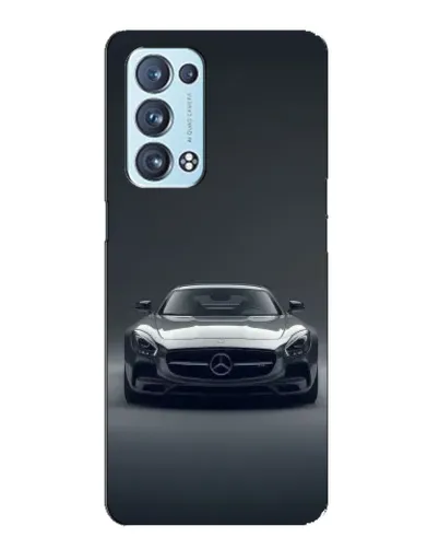 Чехол для OPPO Reno6 Pro Plus 5G с картинкой «Mercedes на черном»