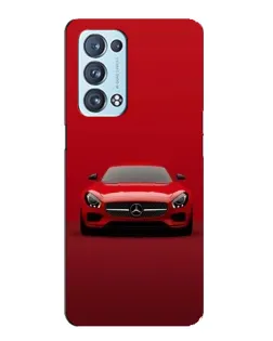 Чехол для OPPO Reno6 Pro Plus 5G с картинкой «Красный Mercedes AMG»