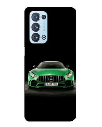 Чехол для OPPO Reno6 Pro Plus 5G с картинкой «Mercedes — неоновый лого»