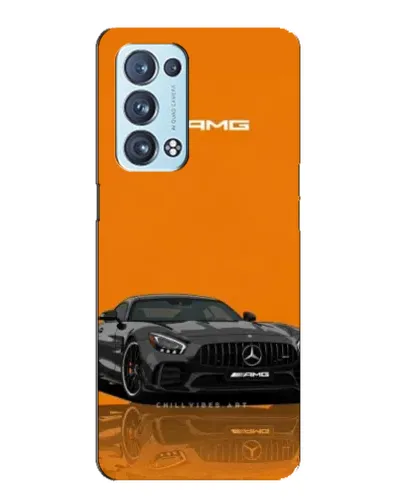 Чехол для OPPO Reno6 Pro Plus 5G с картинкой «Оранжевый Mercedes AMG»