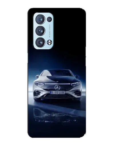 Чехол для OPPO Reno6 Pro Plus 5G с картинкой «Ночной Mercedes EQ»
