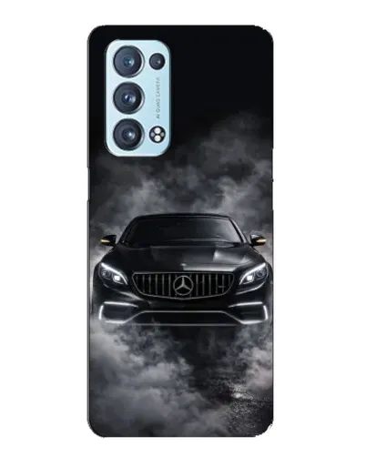 Чехол для OPPO Reno6 Pro Plus 5G с картинкой «Mercedes в дыму»