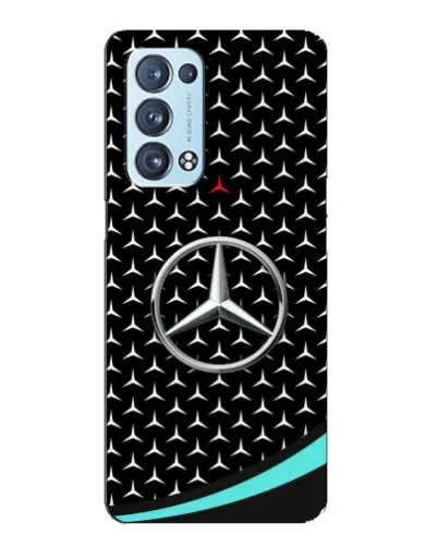 Чехол для OPPO Reno6 Pro Plus 5G с картинкой «Mercedes — бирюзовый акцент»