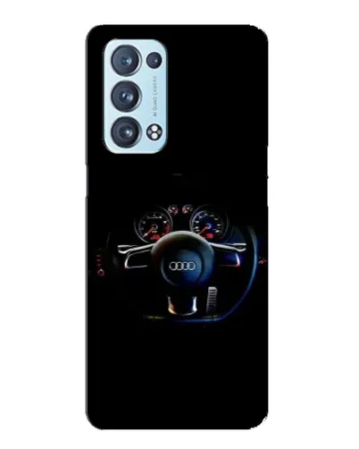Чехол для OPPO Reno6 Pro Plus 5G с картинкой «Салон Audi — руль»