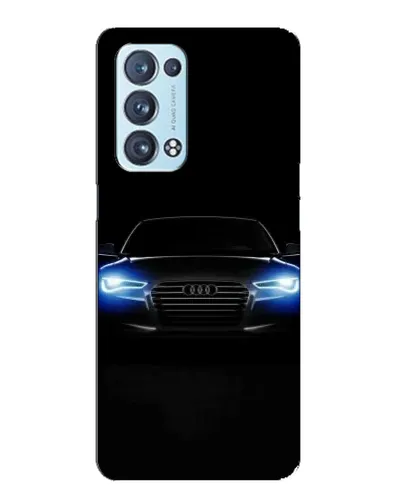 Чехол для OPPO Reno6 Pro Plus 5G с картинкой «Audi в неоне»