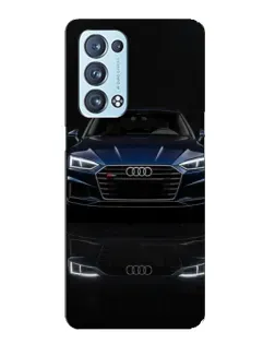 Чехол для OPPO Reno6 Pro Plus 5G с картинкой «Audi — ночное отражение»