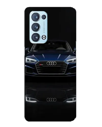 Чехол для OPPO Reno6 Pro Plus 5G с картинкой «Audi — ночное отражение»