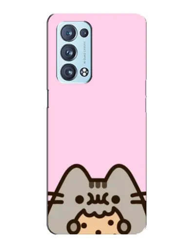 Чехол для OPPO Reno6 Pro Plus 5G с картинкой «Pusheen и печенье» Чехол для OPPO Reno6 Pro Plus 5G с картинкой «Pusheen и печенье»