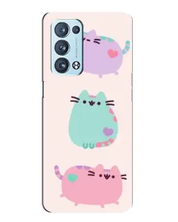 Чехол для OPPO Reno6 Pro Plus 5G с картинкой «Pusheen трио» Чехол для OPPO Reno6 Pro Plus 5G с картинкой «Pusheen трио»