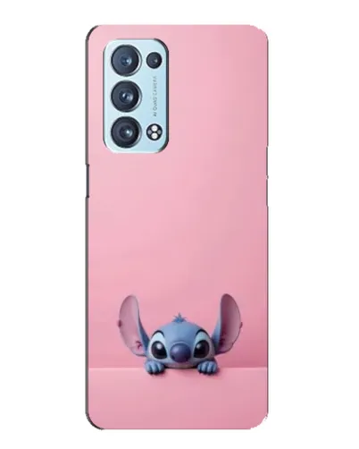 Чехол для OPPO Reno6 Pro Plus 5G с картинкой «Stitch выглядывает»