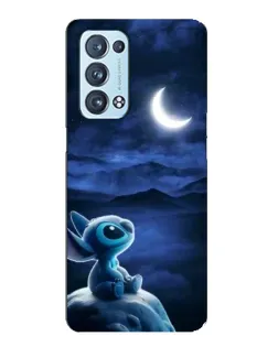 Чехол для OPPO Reno6 Pro Plus 5G с картинкой «Лунная ночь Стича»