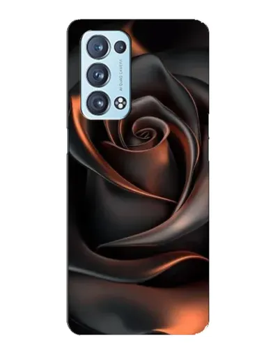 Чехол для OPPO Reno6 Pro Plus 5G с картинкой «Шелковая черная роза» Чехол для OPPO Reno6 Pro Plus 5G с картинкой «Шелковая черная роза»
