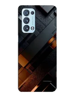 Чохол для OPPO Reno6 Pro Plus 5G з картинкою «Чорні геометричні блоки» Чохол для OPPO Reno6 Pro Plus 5G з картинкою «Чорні геометричні блоки»