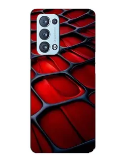 Чохол для OPPO Reno6 Pro Plus 5G з картинкою «Червона глянцева сітка» Чохол для OPPO Reno6 Pro Plus 5G з картинкою «Червона глянцева сітка»
