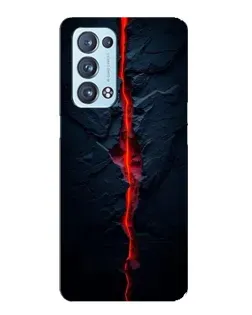 Чохол для OPPO Reno6 Pro Plus 5G з картинкою «Червона лавова тріщина» Чохол для OPPO Reno6 Pro Plus 5G з картинкою «Червона лавова тріщина»
