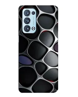 Чохол для OPPO Reno6 Pro Plus 5G з картинкою «Об'ємна темна решітка» Чохол для OPPO Reno6 Pro Plus 5G з картинкою «Об'ємна темна решітка»