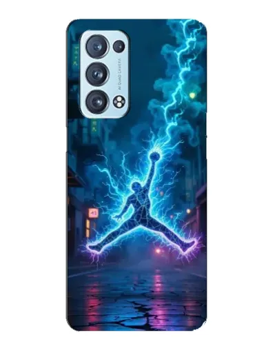 Чехол для OPPO Reno6 Pro 5G с картинкой «Jordan Gold Jumpman»