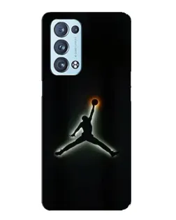 Чехол для OPPO Reno6 Pro 5G с картинкой «Jordan Gradient Logo»