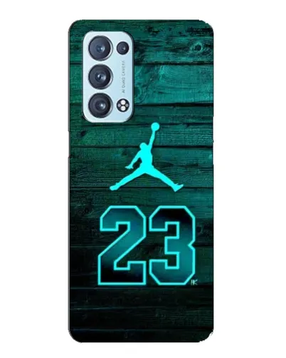 Чехол для OPPO Reno6 Pro 5G с картинкой «Jordan Cyan 23»