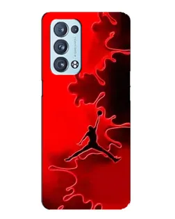 Чехол для OPPO Reno6 Pro 5G с картинкой «Jordan Red Smoke»