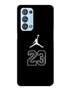 Чехол для OPPO Reno6 Pro 5G с картинкой «Jordan Flight 23»