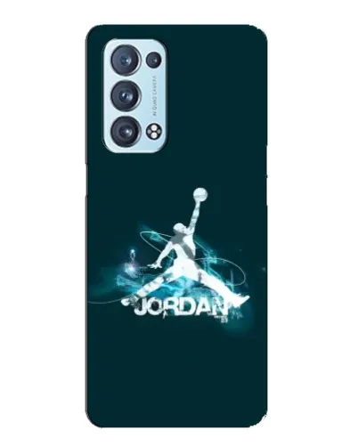 Чехол для OPPO Reno6 Pro 5G с картинкой «Jordan Blue Fire»