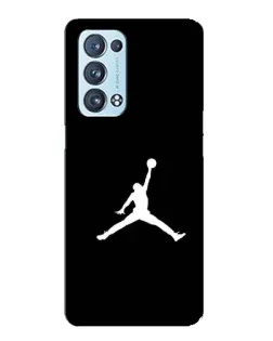 Чехол для OPPO Reno6 Pro 5G с картинкой «Jordan Silhouette»