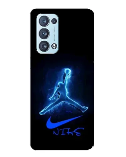 Чехол для OPPO Reno6 Pro 5G с картинкой «Jordan Neon Blue»
