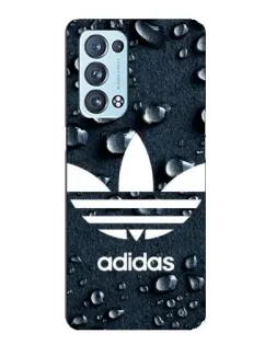 Чехол для OPPO Reno6 Pro 5G с картинкой «Adidas Trefoil Blue»