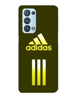 Чохол для OPPO Reno6 Pro 5G з картинкою «Оливковий градієнт Adidas»