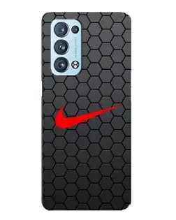 Чехол для OPPO Reno6 Pro 5G с картинкой «Nike — карбоновая сетка»