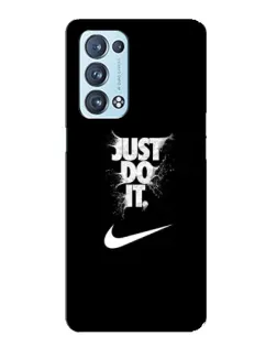 Чехол для OPPO Reno6 Pro 5G с картинкой «Текстовый принт Nike»