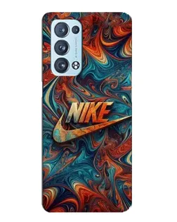 Чехол для OPPO Reno6 Pro 5G с картинкой «Nike в абстракции»