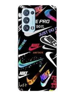 Чехол для OPPO Reno6 Pro 5G с картинкой «Nike — роскошь»