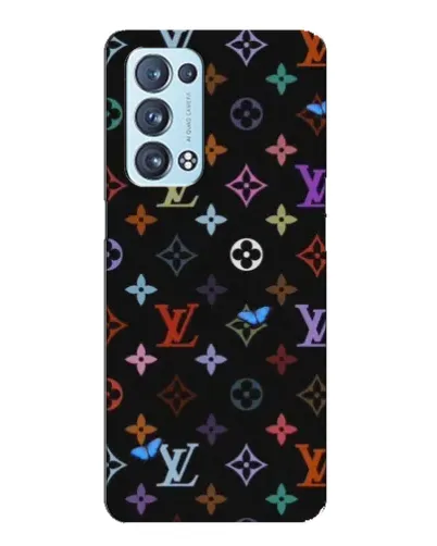 Чехол для OPPO Reno6 Pro 5G с картинкой «Цветная монограмма LV» Чехол для OPPO Reno6 Pro 5G с картинкой «Цветная монограмма LV»