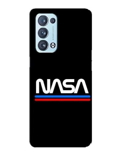 Чехол для OPPO Reno6 Pro 5G с картинкой «NASA — классика Red Blue» Чехол для OPPO Reno6 Pro 5G с картинкой «NASA — классика Red Blue»