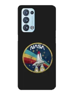 Чехол для OPPO Reno6 Pro 5G с картинкой «NASA — эмблема миссии»